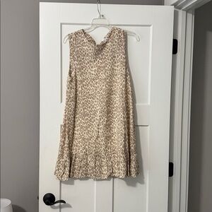 Leopard Print Sleeveless Dress